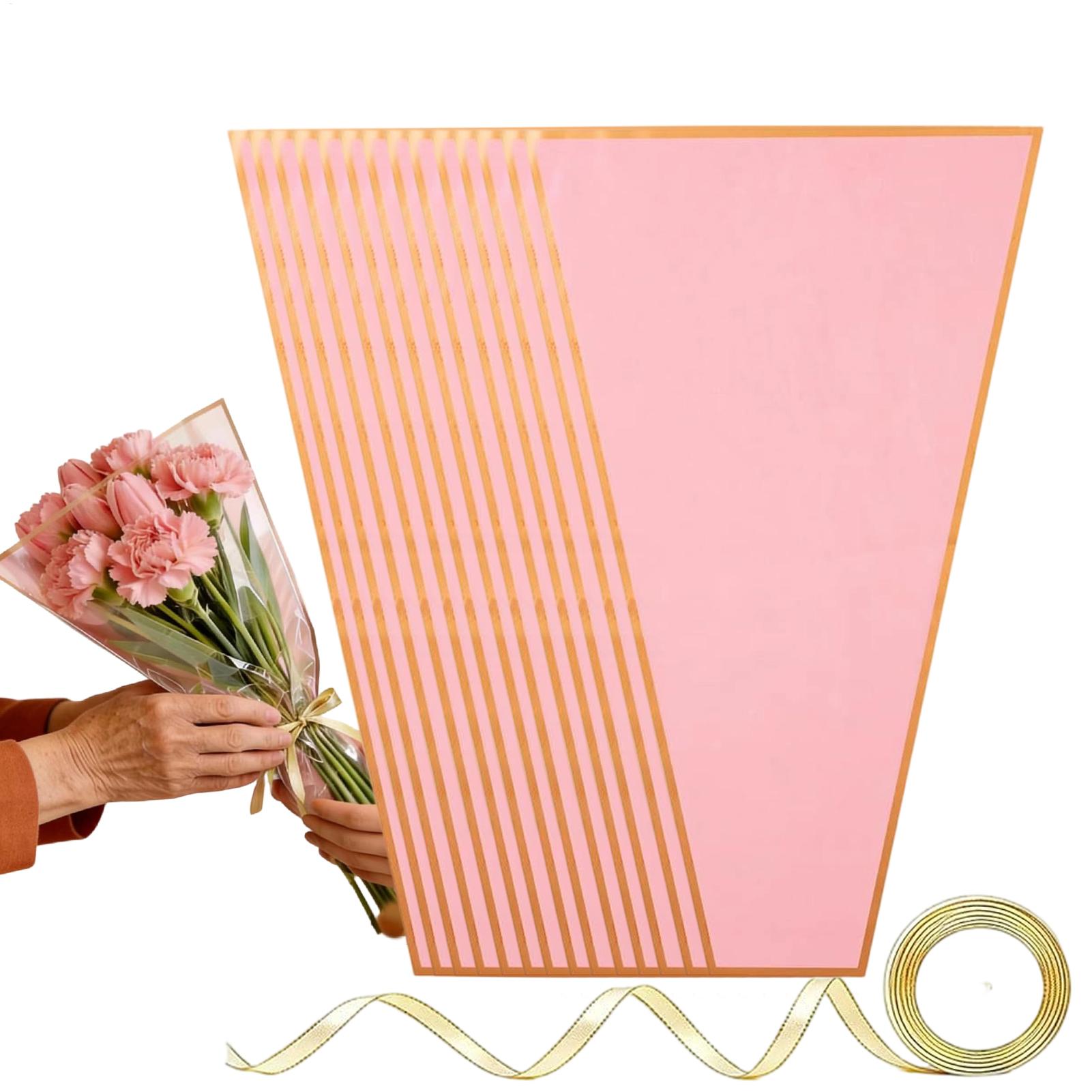 Florist Supply Ribbon - أكياس تغليف الزهور 50 قطعة مع