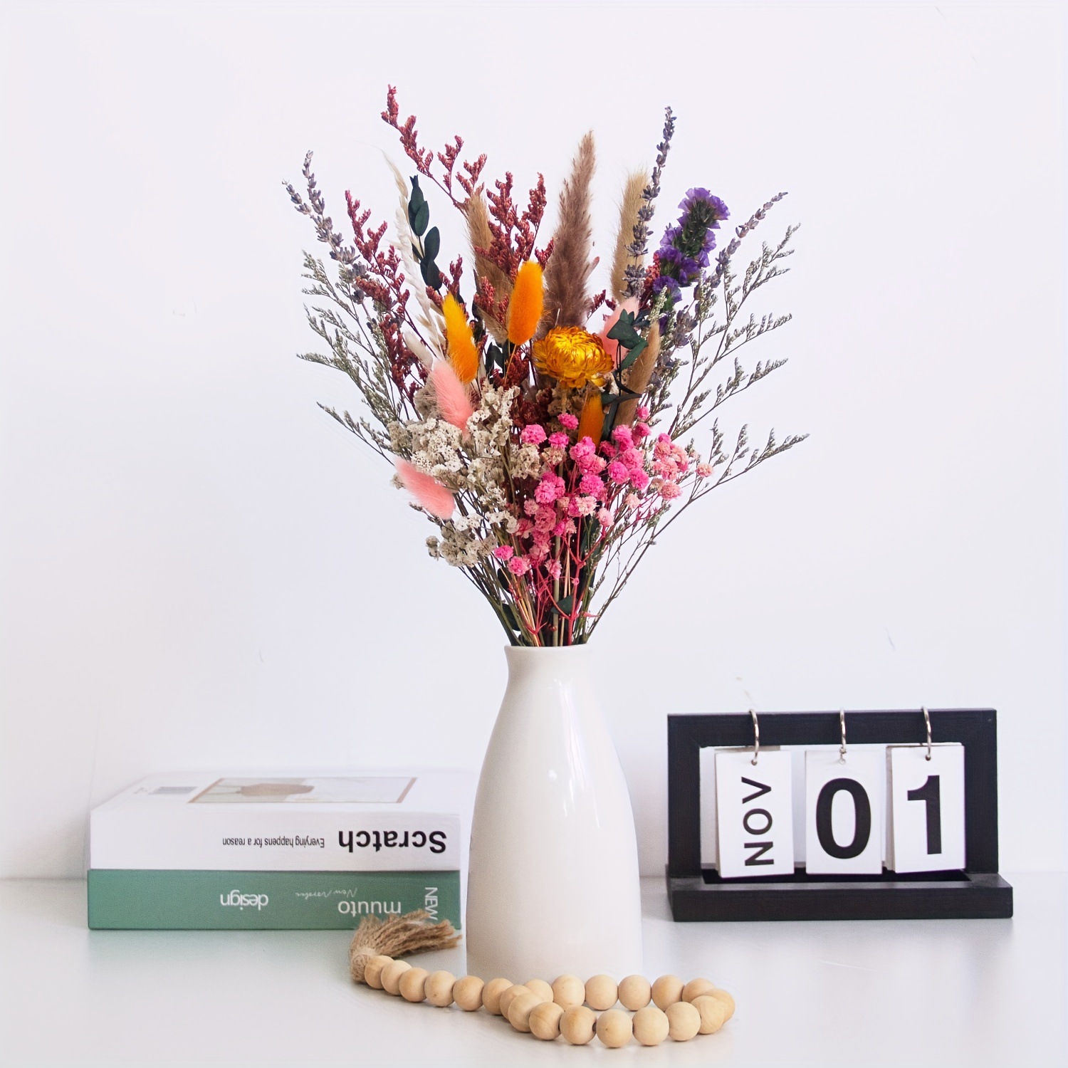 Baby Breath Dried - باقة زهور جيبسوفيلا مجففة على طراز