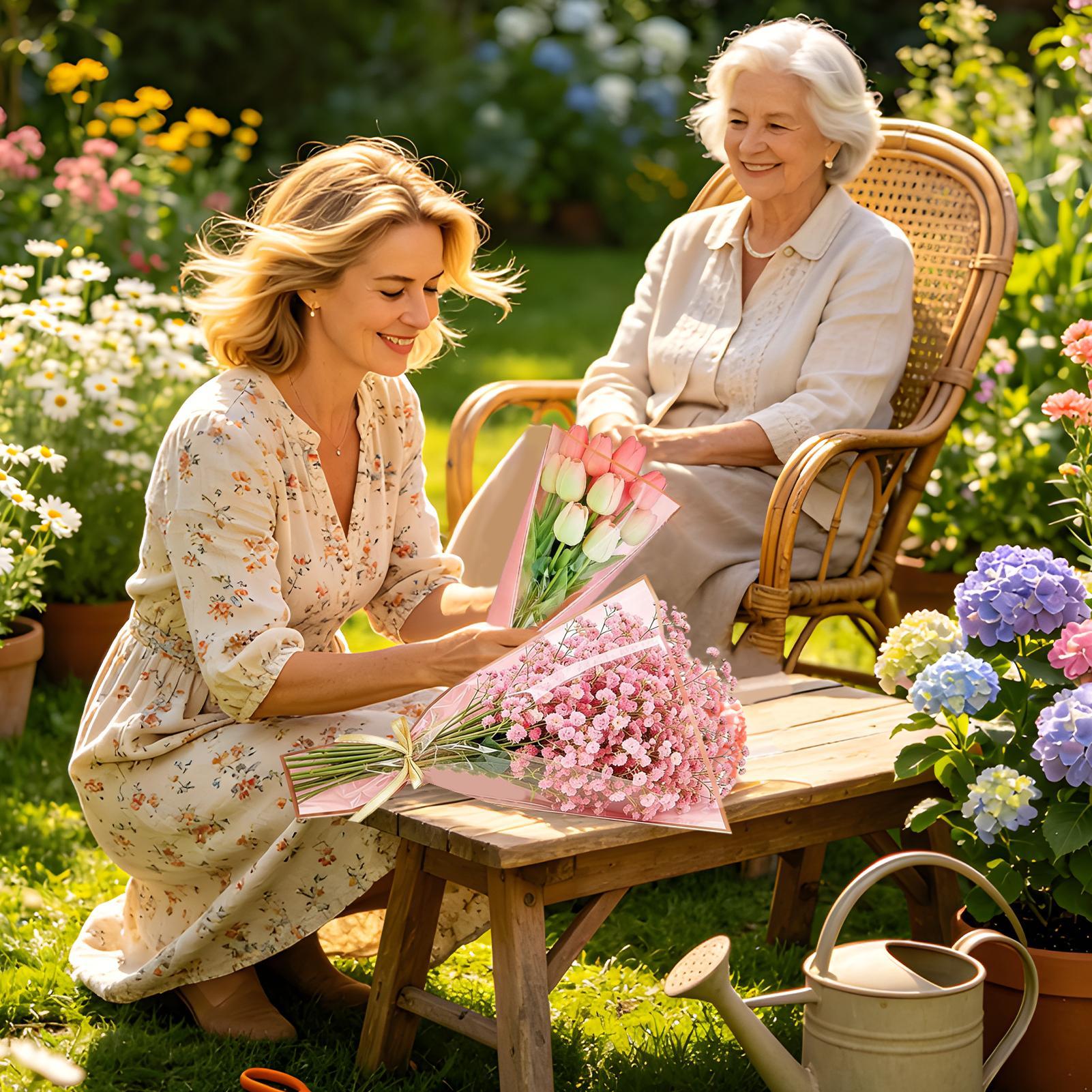 أكياس زهور 50 قطعة مع شريط، مس - مراجعة Florist Supply Ribbon وسعره