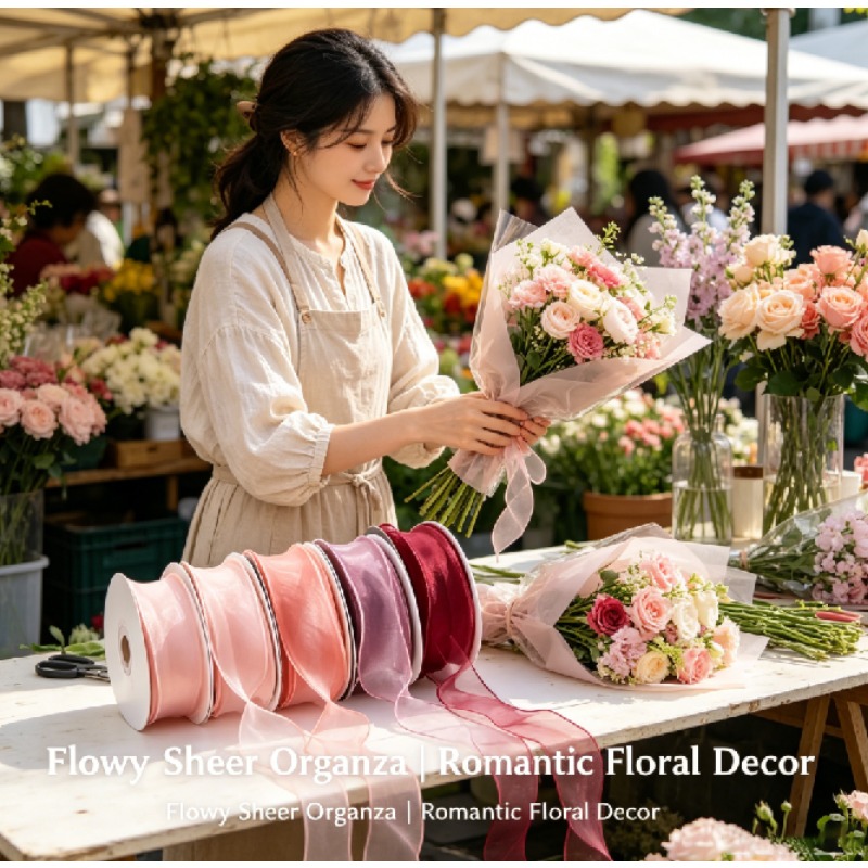 شريط خيوط على شكل ذيل السمكة ب - مراجعة Florist Supply Ribbon وسعره
