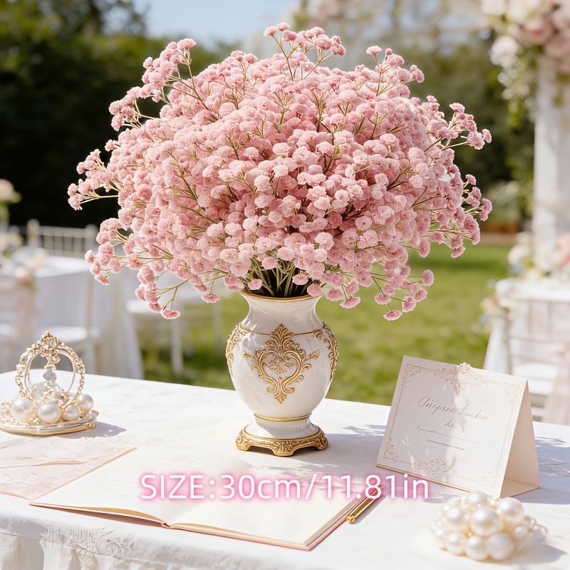 باقة زهور الجيبسوفيلا الاصطناع - مراجعة Baby Breath Dried وسعره